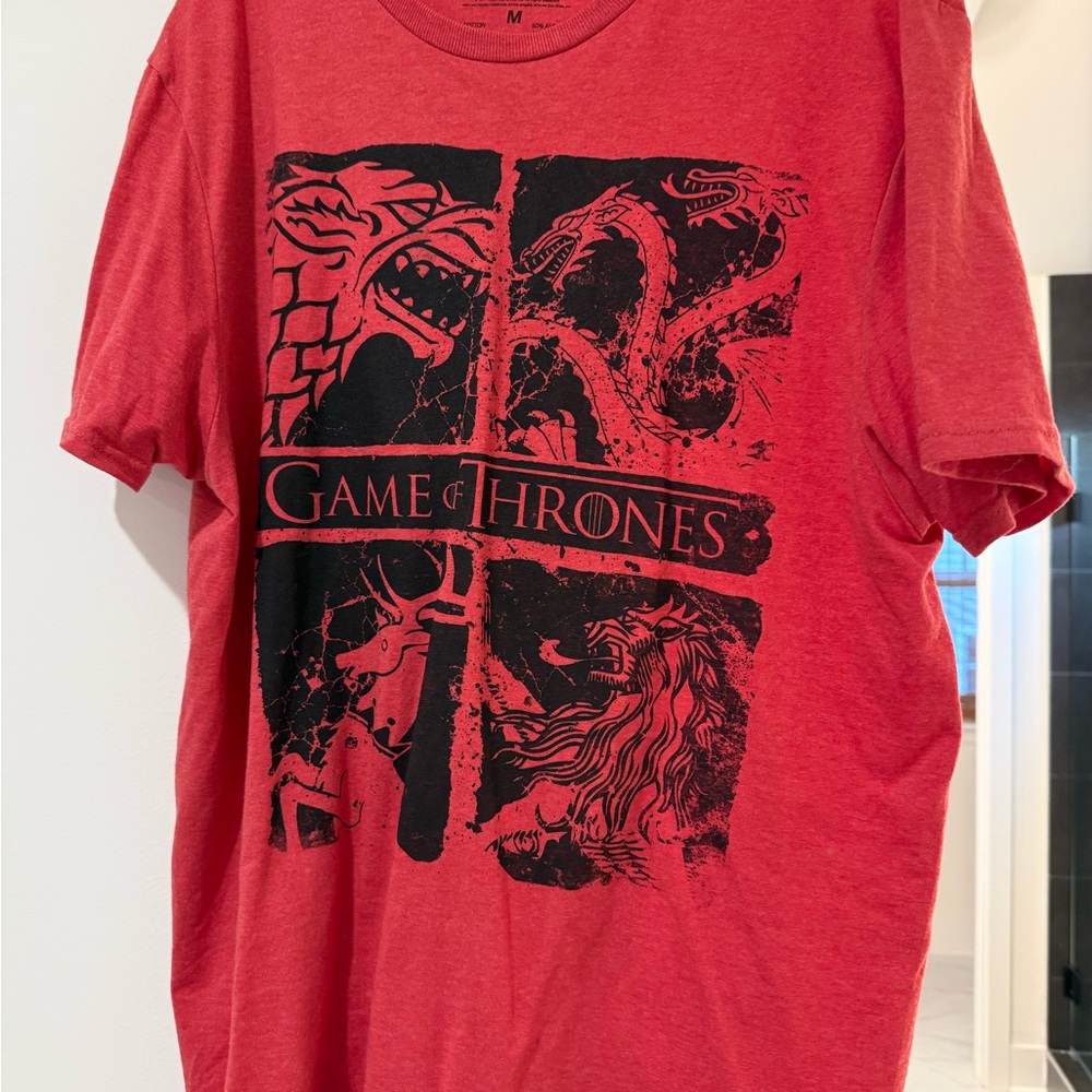 Game of Thrones 4 house Red T-Shirt